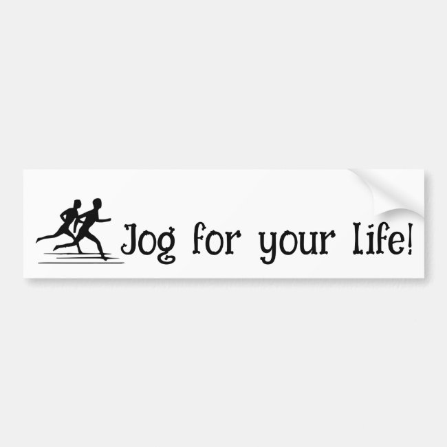 Jogging Bumper Sticker