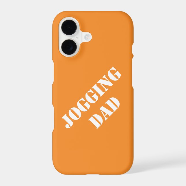 Jogging Dad Gift Ideas Fathers Who Jog iPhone Case (Back)