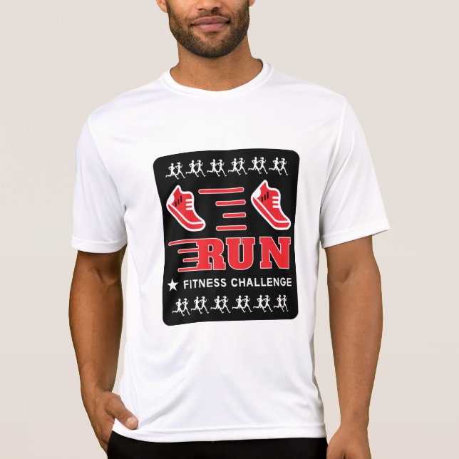 Jogging Get Fit Motivational Support Mug Throw Pil T-Shirt (Front)
