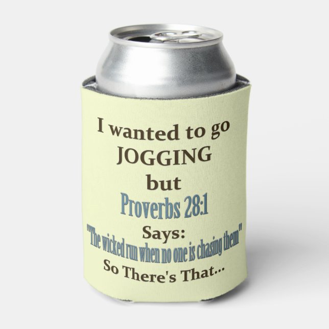 Jogging Humor Can Cooler (Can Front)