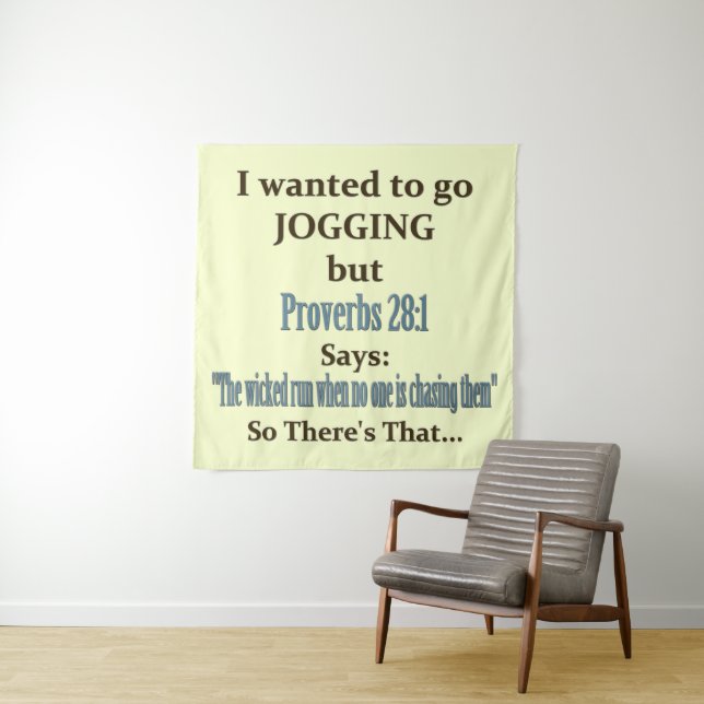 Jogging Humor Tapestry (In Situ)