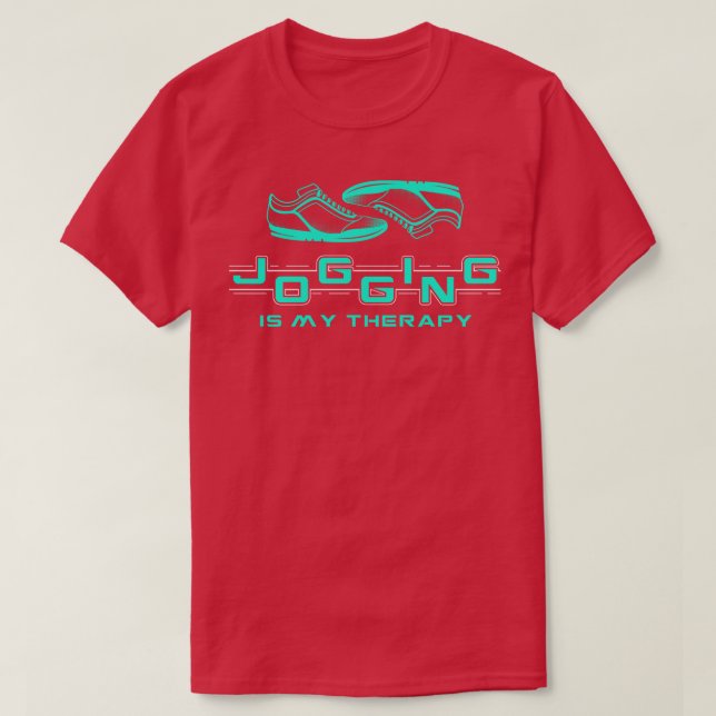 Jogging is my therapy T-Shirt (Design Front)