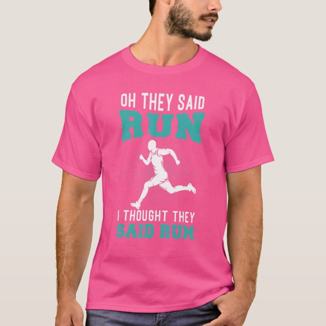 Jogging Saying For Running   Runner T-Shirt (Front)
