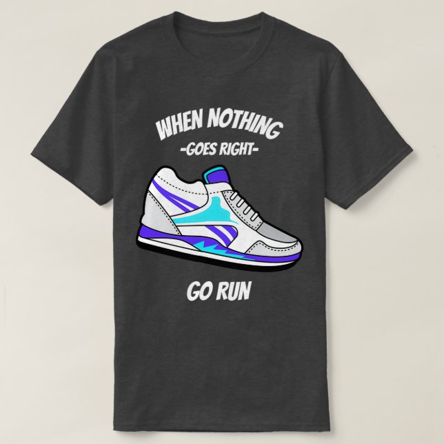 Jogging Shoes Jogger Runner Run Marathon T-Shirt (Design Front)