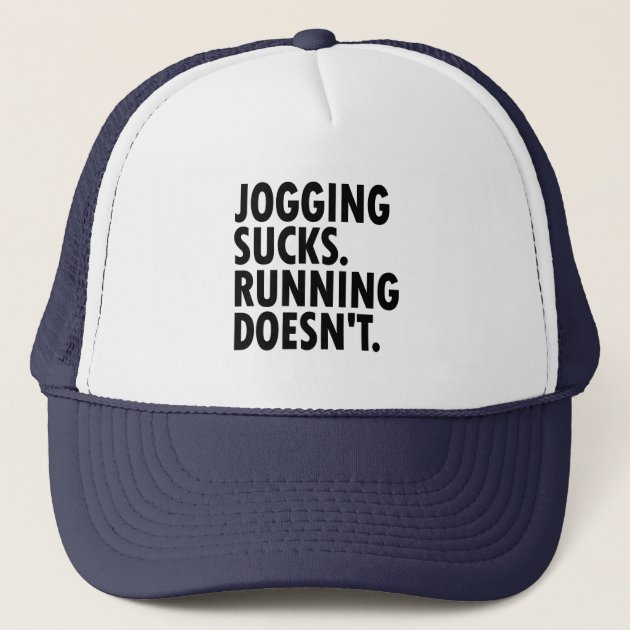 running sucks hat