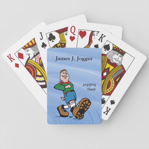 Jogging  Walking Colorful and personalized Playing Cards