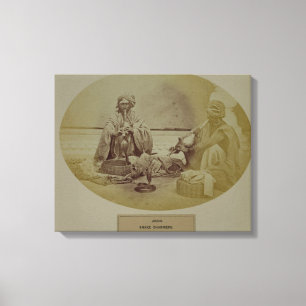 Jogis or Snake Charmers, Low Caste Hindus from Del Canvas Print