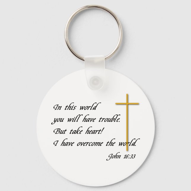 Joh 16:33 keychain (Front)