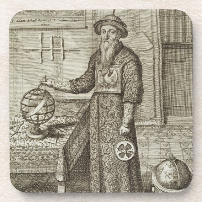 Johann Adam Schall von Bell (1591-1666) from 'Chin Beverage Coaster (Front)