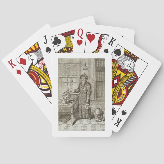 Johann Adam Schall von Bell (1591-1666) from 'Chin Poker Cards (Back)