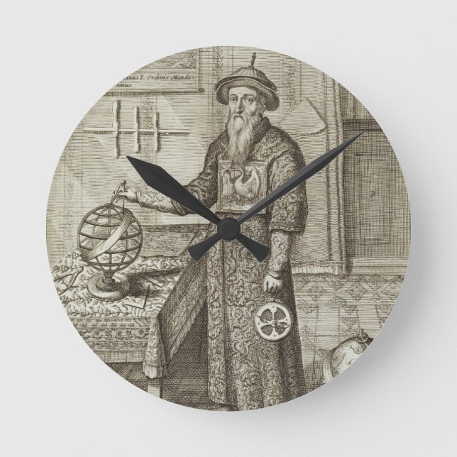 Johann Adam Schall von Bell (1591-1666) from 'Chin Round Clock (Front)