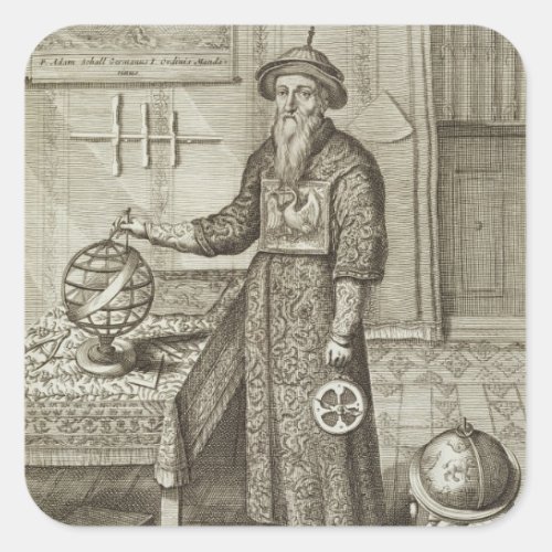 Johann Adam Schall von Bell 1591_1666 from Chin Square Sticker