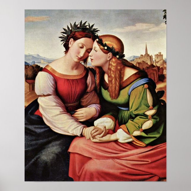 Johann Friedrich Overbeck - Italia and Germania Poster (Front)