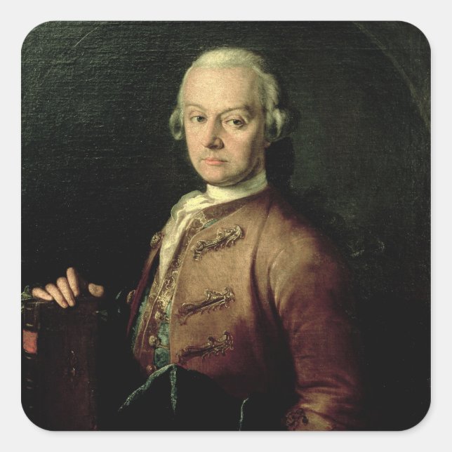 Johann Georg Leopold Mozart Square Sticker (Front)
