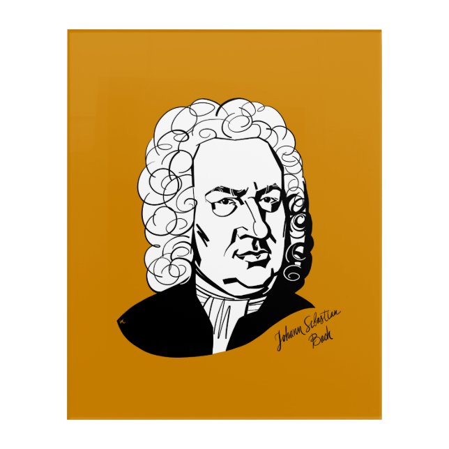 Johann Sebastian Bach Acrylic Print (Front)