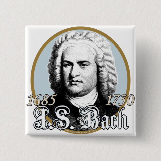 Johann Sebastian Bach Button (Front)