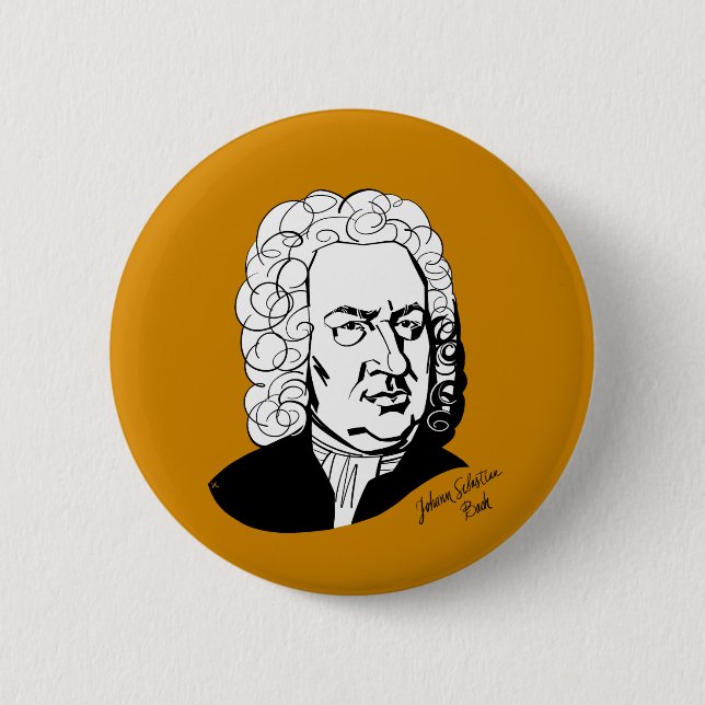 Johann Sebastian Bach Button (Front)