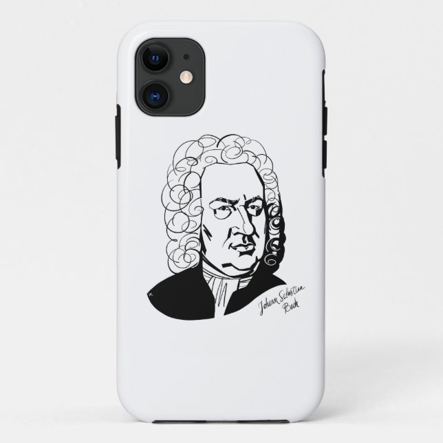 Johann Sebastian Bach Case-Mate iPhone Case (Back)