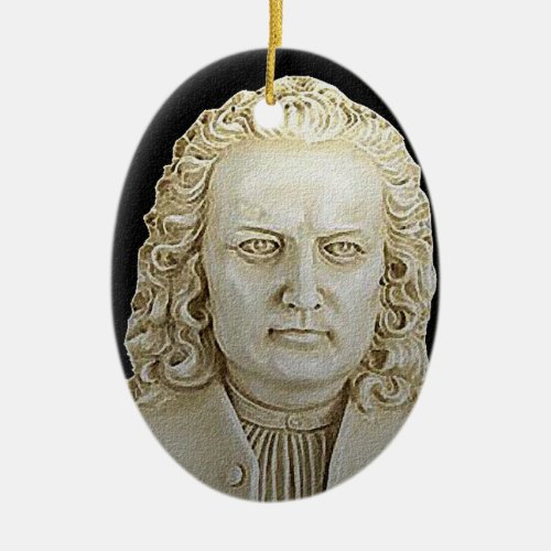 Johann Sebastian Bach Christmas Ornament