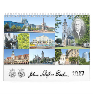 Johann Sebastian Bach Cities & Places 2027,  Calendar