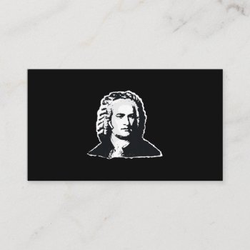 Johann Sebastian Bach Classical Music Composer Ear Business Card by seamour2772 at Zazzle