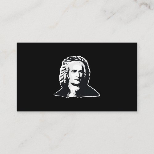 Johann Sebastian Bach Classical Music Composer Ear Business Card