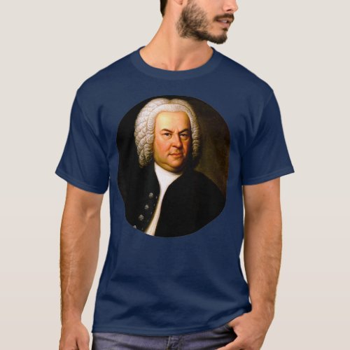 Johann Sebastian Bach Composer Portrait T_Shirt
