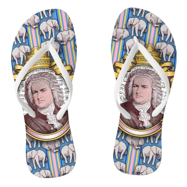 Johann Sebastian BACH Flip Flops (Footbed)