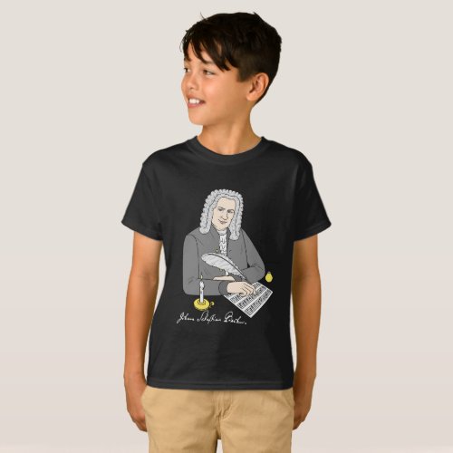 Johann Sebastian Bach gezeichnet T_Shirt