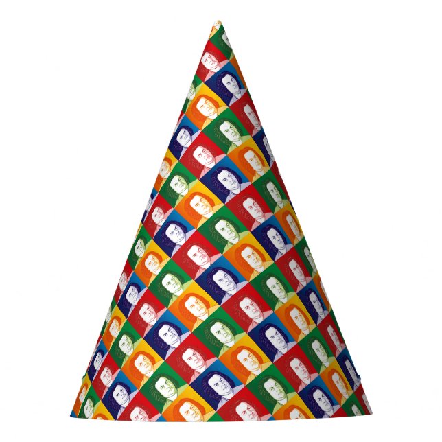 Johann Sebastian Bach im Cartoon Stil Party Hat (Front)