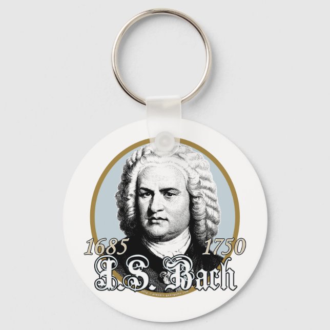 Johann Sebastian Bach Keychain (Front)