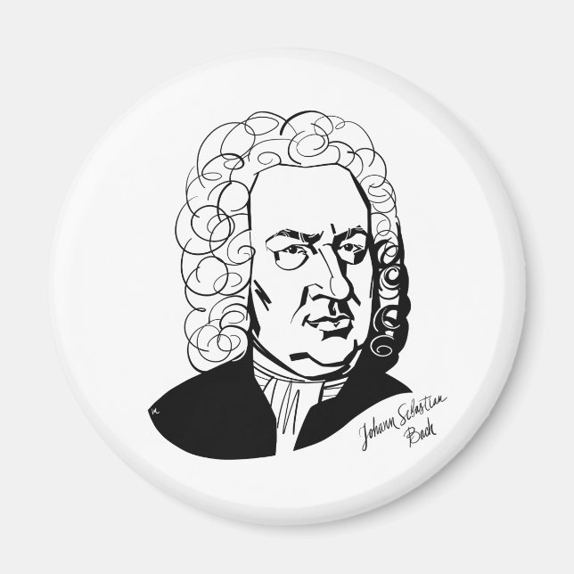 Johann Sebastian Bach Magnet (Front)