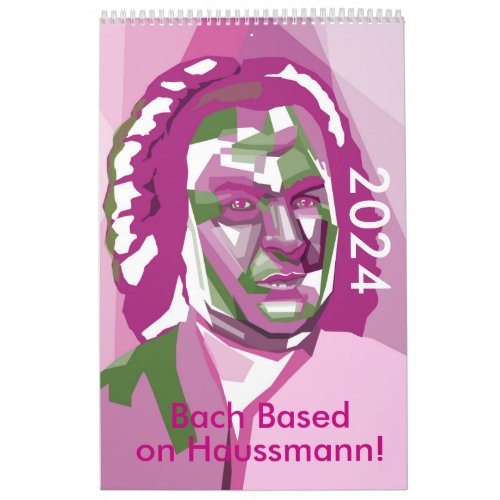 Johann Sebastian Bach modern 2023 calendar