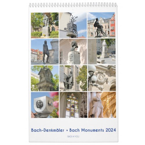 Johann Sebastian Bach Monument 2024 Calendar