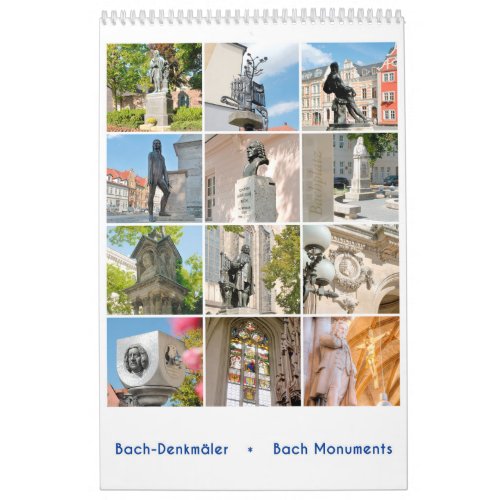 Johann Sebastian Bach Monuments Calendar