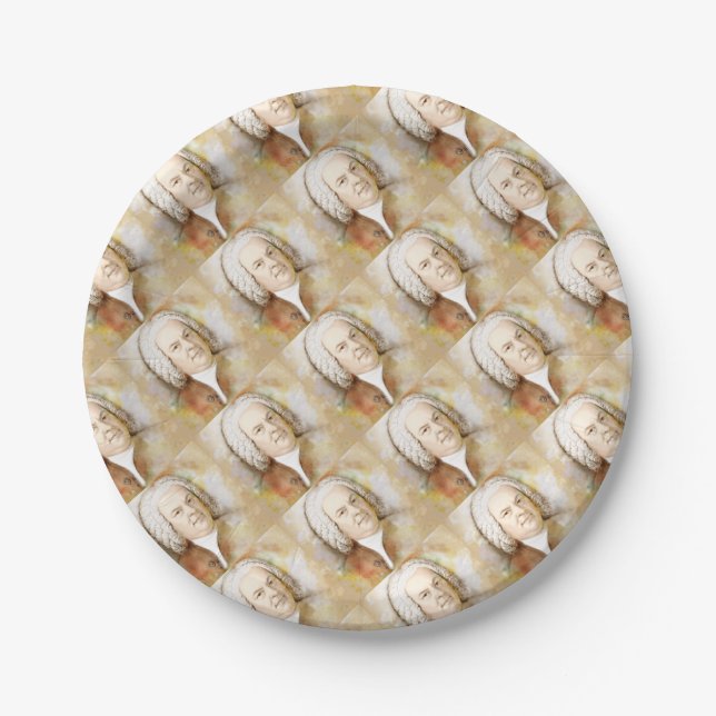 Johann Sebastian Bach Paper Plates (Front)