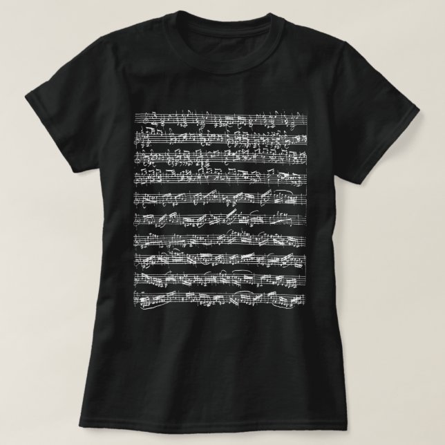 Johann Sebastian Bach Partita d-Minor Chaconne Sol T-Shirt (Design Front)