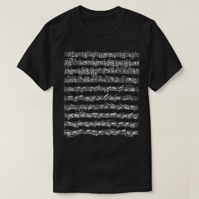 Johann Sebastian Bach Partita d-Minor Chaconne Sol T-Shirt (Design Front)