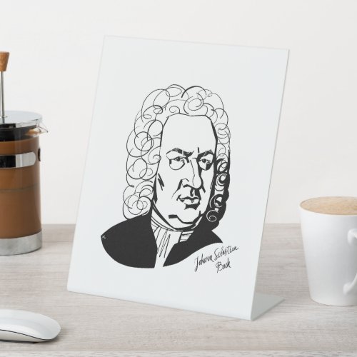 Johann Sebastian Bach Pedestal Sign