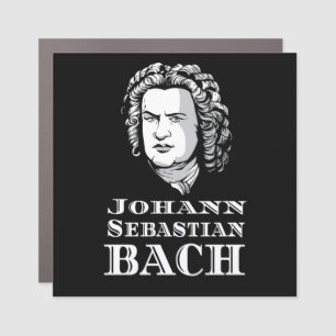 Johann Sebastian Bach Portrait Car Magnet