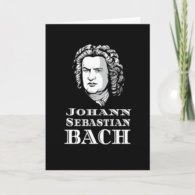Johann Sebastian Bach Portrait Card (Front)