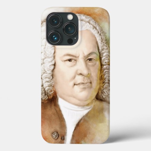 Johann Sebastian Bach Portrait in Beige Case_Mate  iPhone 13 Pro Case