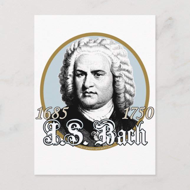 Johann Sebastian Bach Postcard (Front)