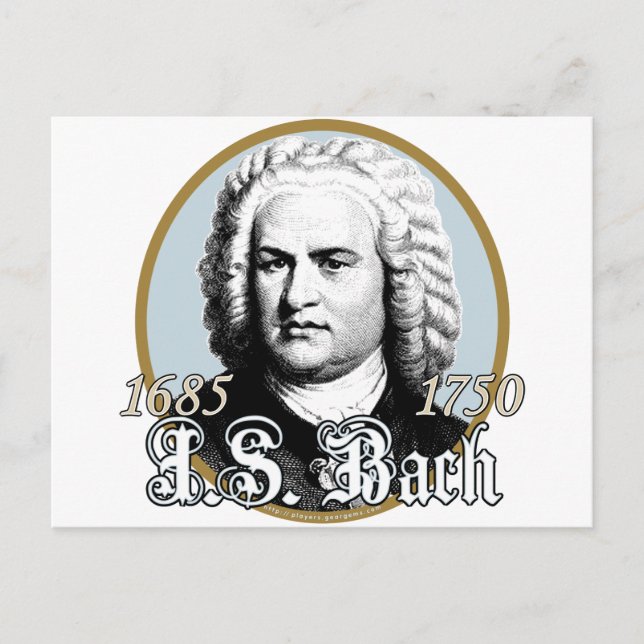 Johann Sebastian Bach Postcard (Front)
