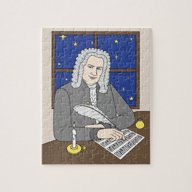 Johann Sebastian Bach Puzzle für Kinder (Vertical)