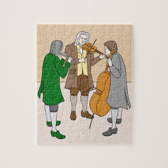 Johann Sebastian Bach Puzzle für Kinder (Vertical)