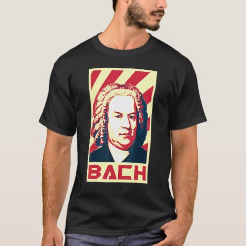 Johann Sebastian Bach Retro Propaganda T_Shirt