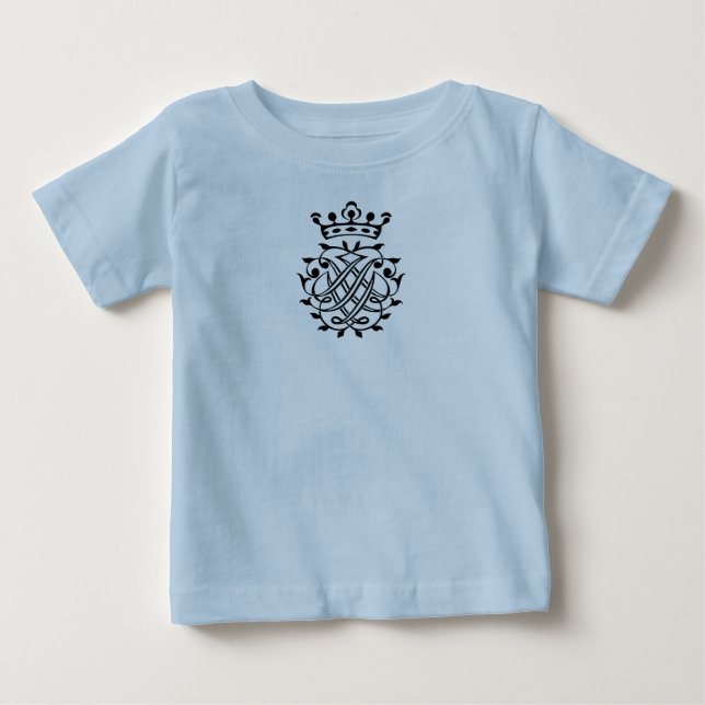 Johann Sebastian Bach Seal Crest Monogram Insignia Baby T-Shirt (Front)
