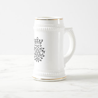 Johann Sebastian Bach Seal Crest Monogram Insignia Beer Stein