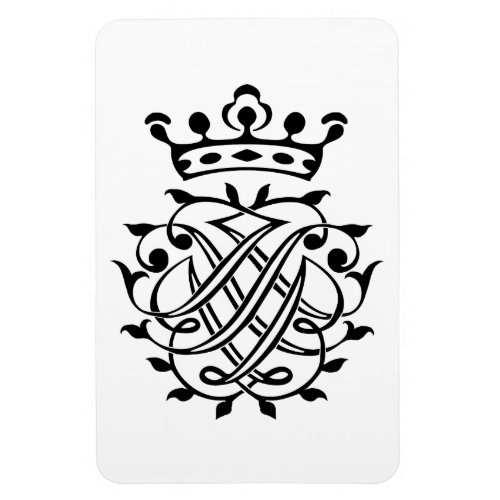 Johann Sebastian Bach Seal Crest Monogram Insignia Magnet
